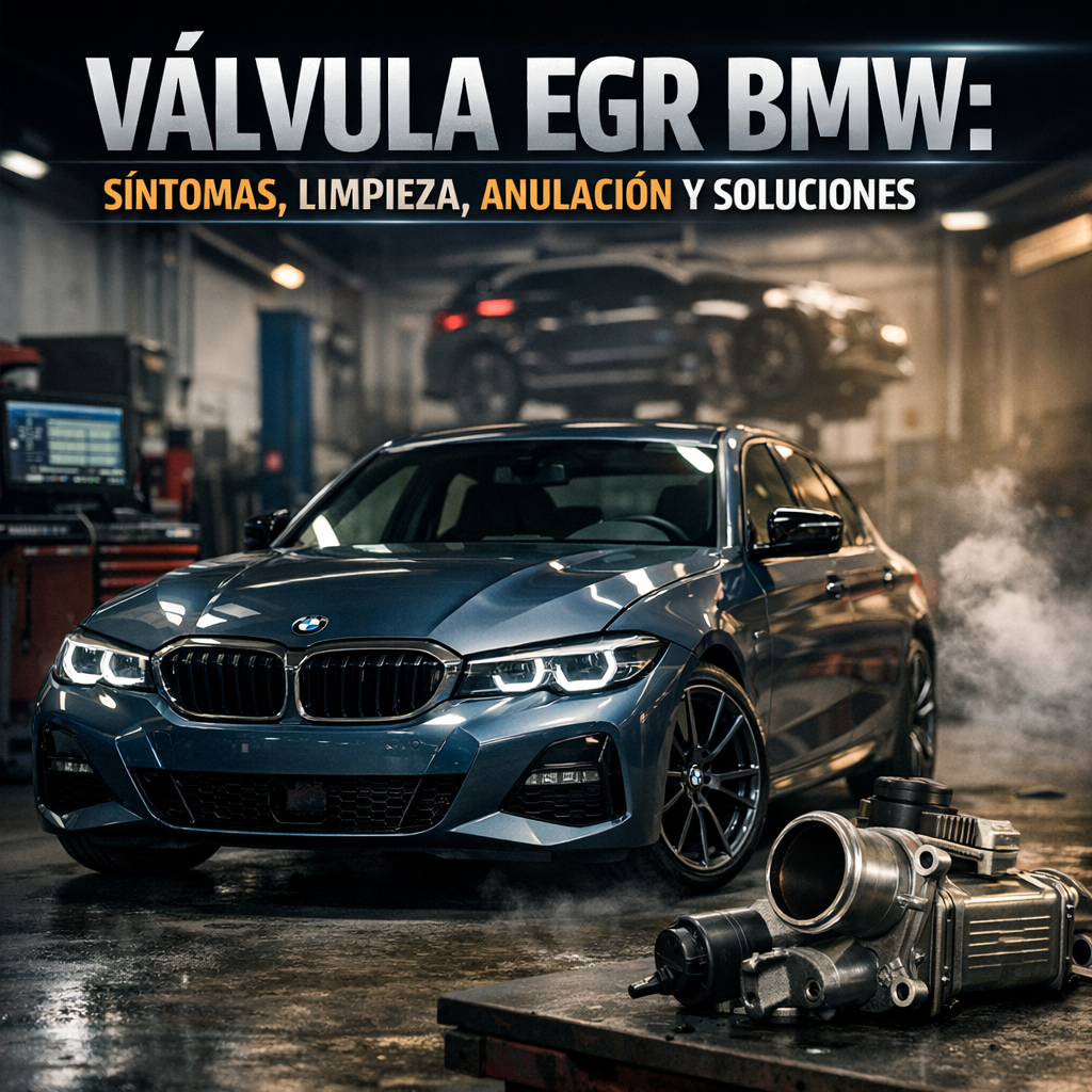 Válvula EGR BMW: síntomas, limpieza, anulación y soluciones