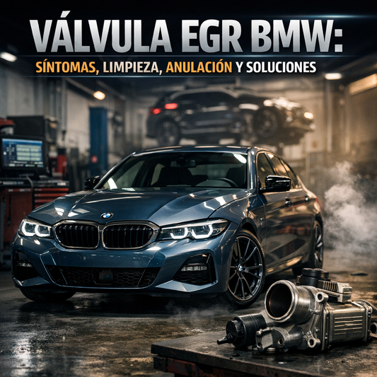 Válvula EGR BMW: síntomas, limpieza, anulación y soluciones