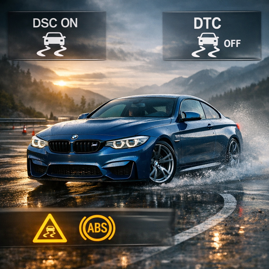 Control de estabilidad BMW: DSC, DTC y fallos frecuentes