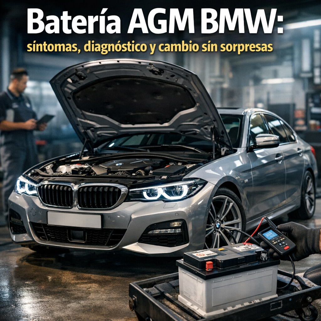 Batería AGM BMW: síntomas, diagnóstico y cambio sin sorpresas