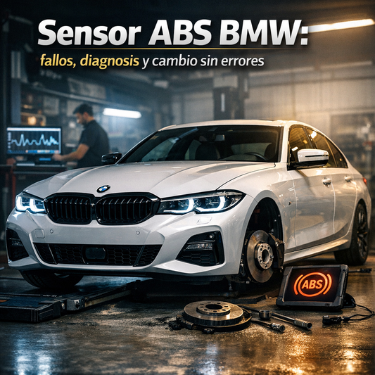 Sensor ABS BMW: fallos, diagnosis y cambio sin errores