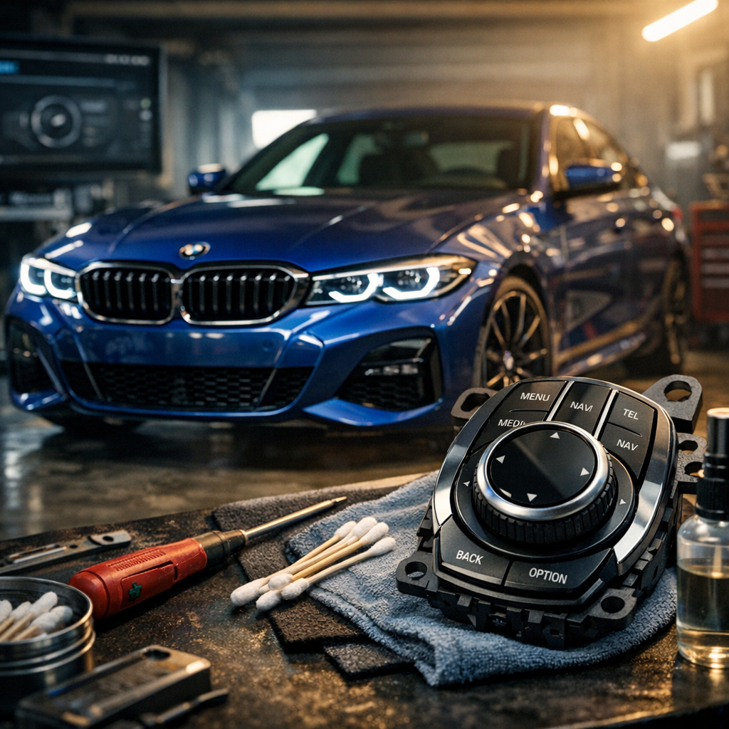 Mando iDrive BMW: fallos, limpieza y reparación sin perder el norte