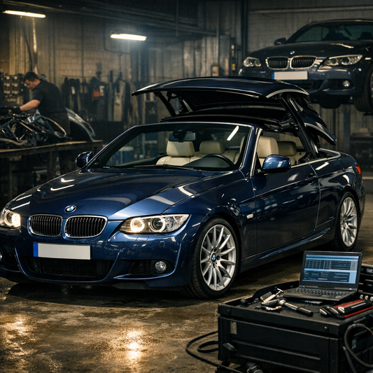 Capota BMW E93: fallos, cuidados y reparación sin dramas caros