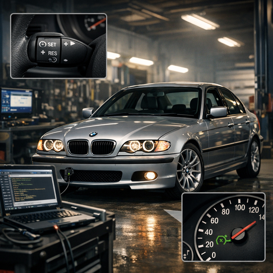 Tempomat BMW E46: instalación, codificación y fallos comunes