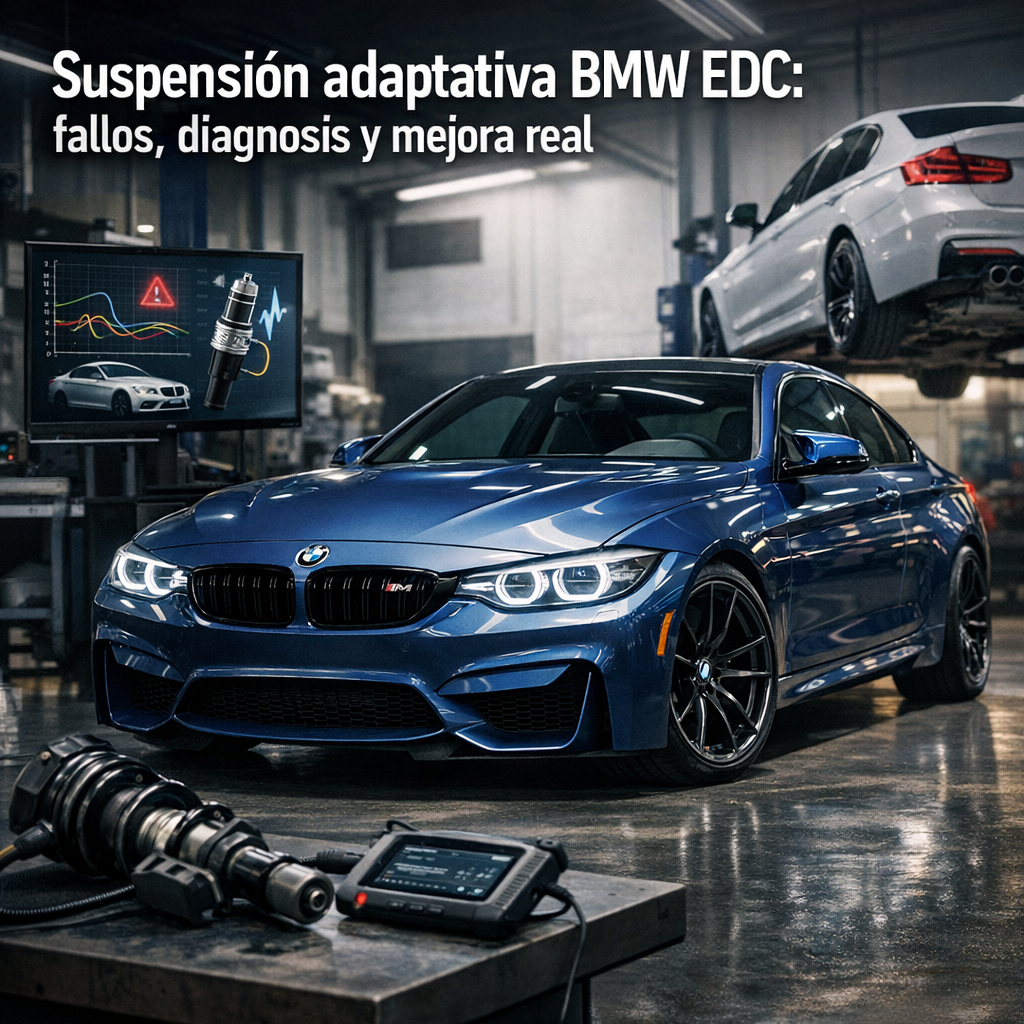 Suspensión adaptativa BMW EDC: fallos, diagnosis y mejora real