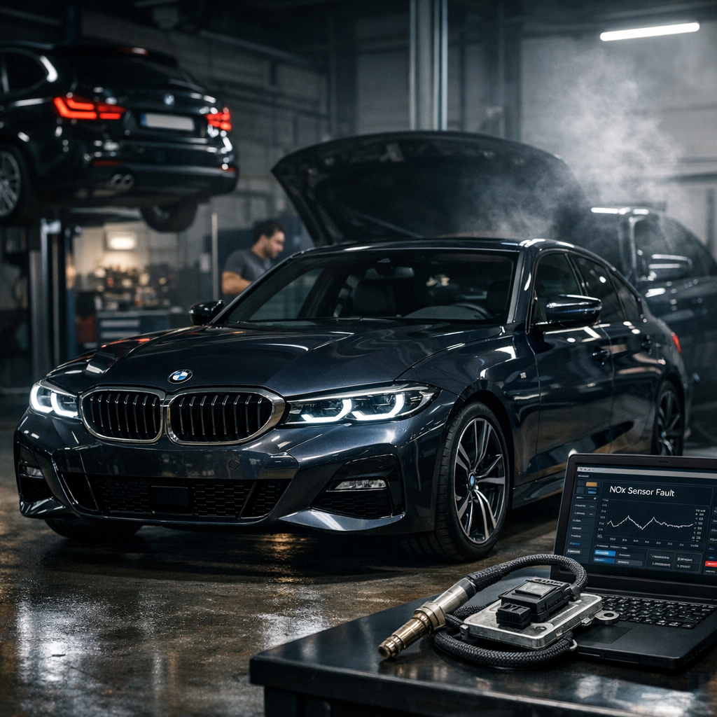 Sensor NOx BMW: síntomas, diagnosis y reparación sin cambiar a ciegas