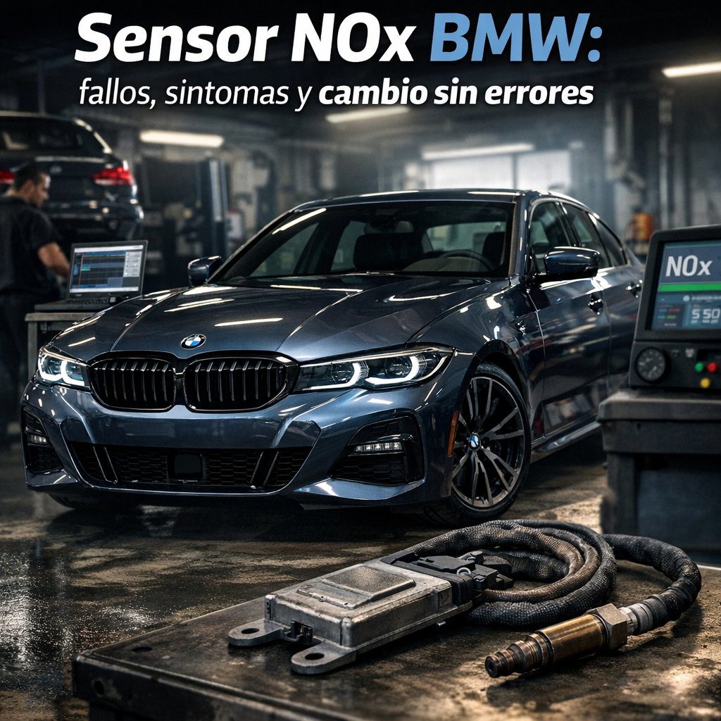 Sensor NOx BMW: fallos, sintomas y cambio sin errores