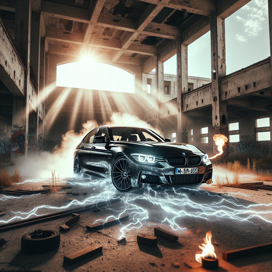 Llavero BMW ///M: estilo y rendimiento en negro y plata