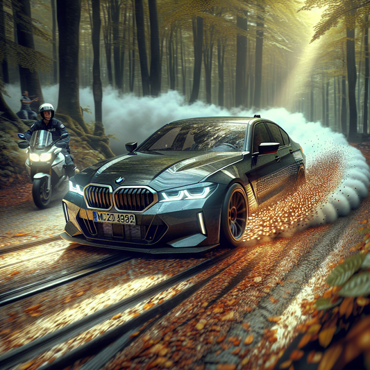 Comedero/bebedero azul oscuro BMW para mascotas, diseño original