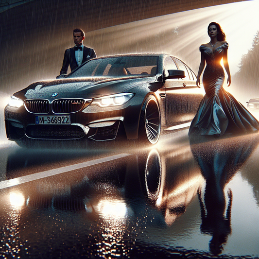 Tira anticolisión de silicona para BMW con logo Performance