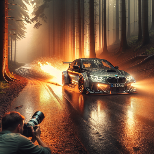 Riñoneras negras mate tipo M4 para BMW e90/e91 2008-2011