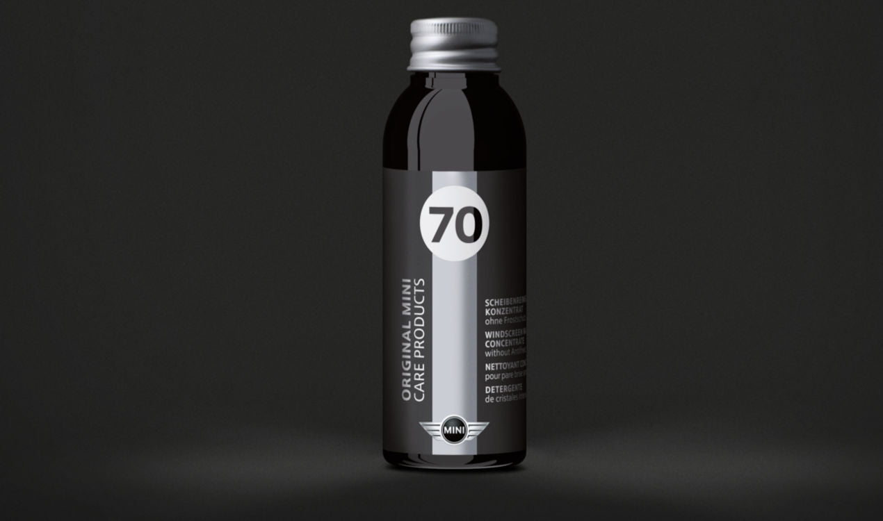 Limpador de vidros concentrado sem anticongelante 50 ml OEM 83122298253 para MINI R50, R53, R56, F55, F56, Clubman R55, F54, Cabrio R52, R57, F57, Countryman R60, F60... e muito mais. MINI originais.