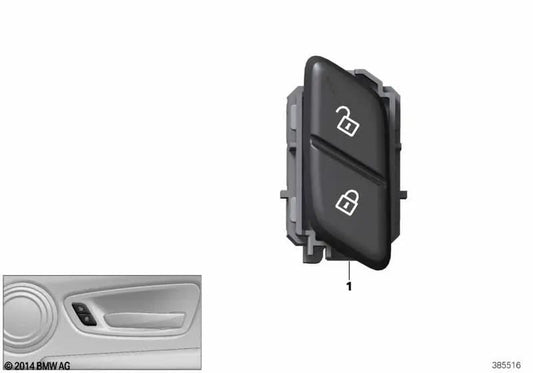 Right central locking switch for BMW F52 1 Series, F45 2 Series, F46 (OEM 61316801350). Original BMW