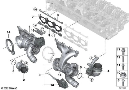 Guia deslizante para BMW 2 G87 Series, 3 G20N Series, G21N, G80, G81, 4 G82, G83, X3 F97, F97N, X4 F98, F98N (OEM 11658054866). BMW original
