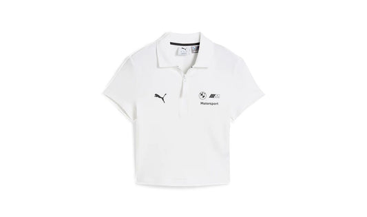 Polo corto mujer BMW Motorsport Original OEM 80145B5D0B5, diseño deportivo con logos BMW M y PUMA. Ideal para fans de BMW. Ropa oficial BMW Motorsport. Para todos los entusiastas BMW. Original BMW.