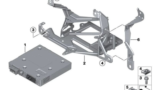 Módulo de TV OEM 65509366605 para BMW F30, F31, F34, F80, F32, F33, F36, F82, F83, F07, F10, F11, F18, F90, G30, G31, G32, F06, F12, F13, F01, F02, F04, G11, G12, F25, G01, F97, F26, G02, F98, F15, F85, F16, F86. Original BMW.