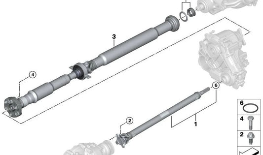 Front Drive Shaft for BMW 3 Series G20, G21, G28, 4 Series G22, G23, G26, 5 Series G30, G31, G38, G68, 6 Series G32, 7 Series G11, G12, 8 Series F91, F92, G14, G15, G16, X3 F97, G01, X4 F98, X5 F95, G05, X6 F96, G06, X7 G07 (OEM 26205A41094). Origin