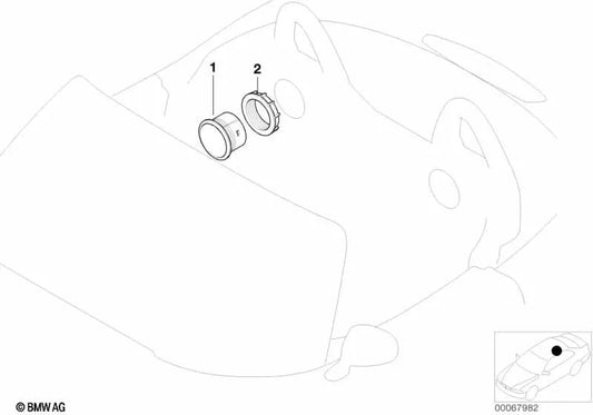 Altavoz de tonos medios para BMW E52 (OEM 65138387427). Original BMW