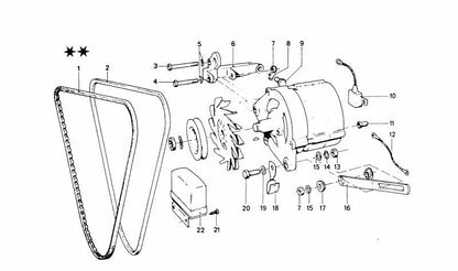 OEM Correa -Spanner 12311256082 für BMW E30, E28, E24, E23. Original BMW.