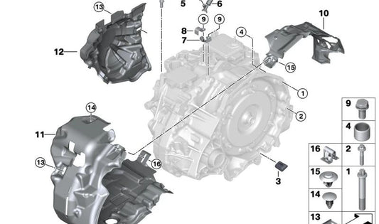 Válvula de ventilação (Entlüfter) OEM 24148699926 Para BMW {F40, F44, F45, F46, F48, F39} e Mini {F54, F55, F56, F57, F60}. BMW original e mini.