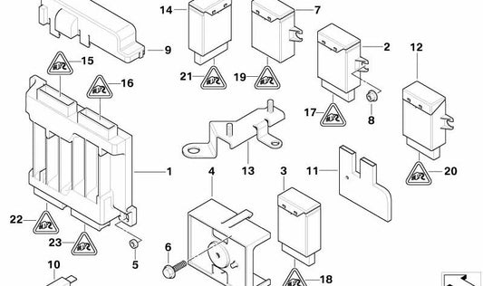 Cubierta OEM 61356924264 para MINI R50, R52, R53. Original MINI.
