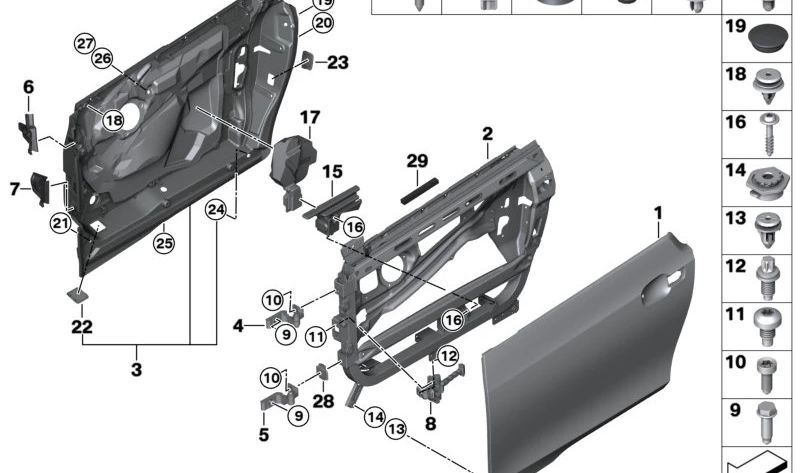 Revestimiento del marco delantero izquierdo para BMW I01, I01N (OEM 51417303637). Original BMW