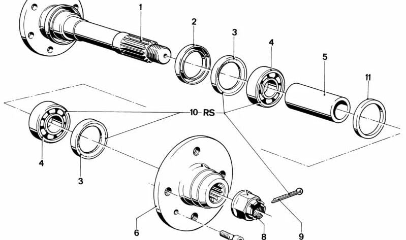 Brida de transmisión OEM 33411123916 para BMW E21. Original BMW.