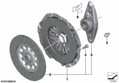 Clutch Parts Kit for BMW 1 Series F20, F21, 2 Series F22, F23, 3 Series E90, E91, E92, 5 Series E60N, E61N, X1 E84 (OEM 21207567624). Original BMW.