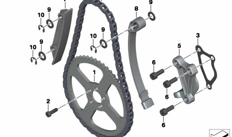 Cadena de distribución OEM 11317694426 para motos BMW R1200GS, R1200RT, R1200R, R nineT, R1100GS, R1100RT, R1150GS… y más. Original BMW Motorrad.