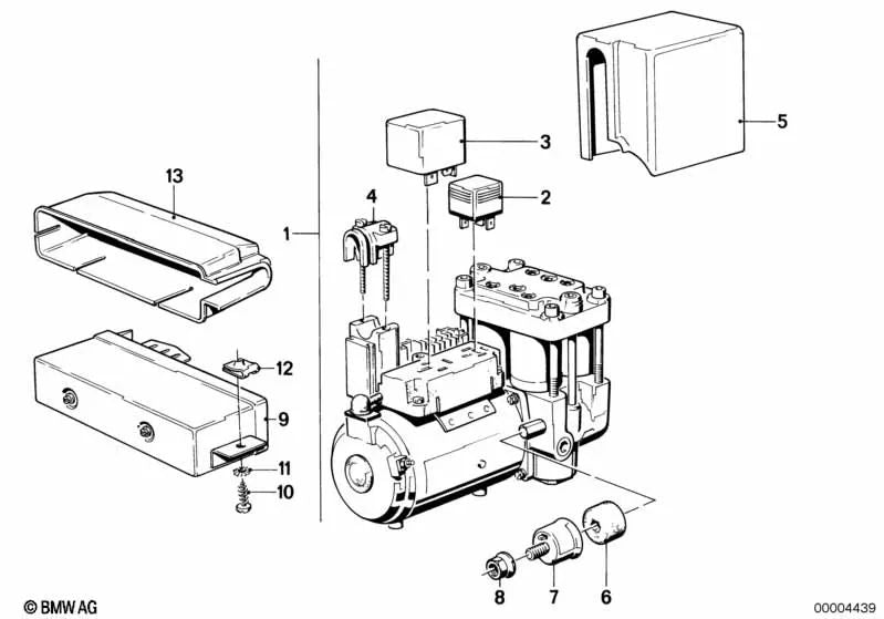 Unità di controllo ABS per BMW E24, E23 (OEM 34521154999). BMW originale.