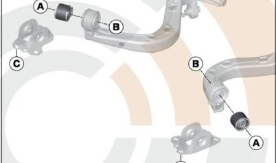 Repair Kit Rear longitudinal arm OEM 3352241455 for BMW E46, X3 E83. Includes screws, nuts and silentblocks. Original BMW.