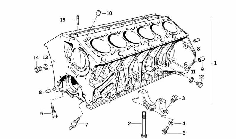 Arandela OEM 11111710133 para BMW E32, E31. Original BMW.