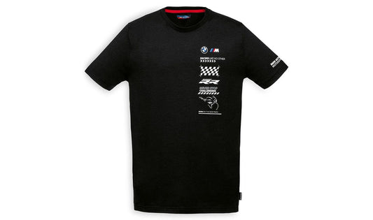 Camiseta Race Team negra talla XL OEM 76615A81360 para todas las motos BMW. Original BMW Motorrad.