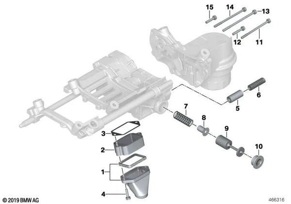 Tubo de aspiración OEM 11417540394 para BMW Serie 7 E65, E66 (06/2004-07/2008). Original BMW.