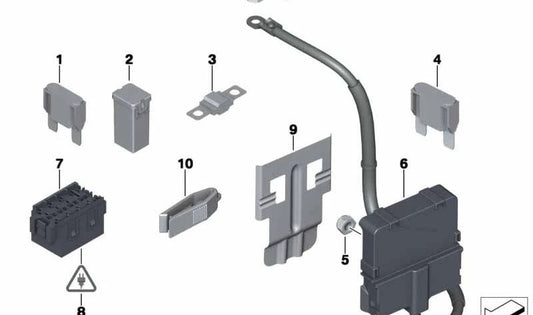 Distribuidor seguro múltiple B+ OEM 61149136726 para MINI R56, R55, R57, R58, R59, R60, R61... y más. Original MINI.