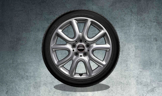 Llanta de aluminio JCW Race Spoke 498 OEM 36116855110 para MINI F56, F55, Cabrio F57. Original MINI.
