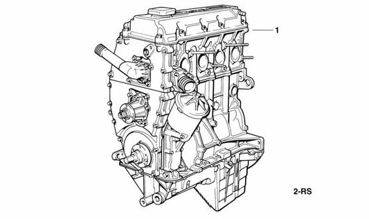 Kit de piezas de fijación motor OEM 11009066431 para BMW E36, E34, Z3. Compatible con modelos 316i, 316g con motor M43 y cambio manual o automático. Original BMW.