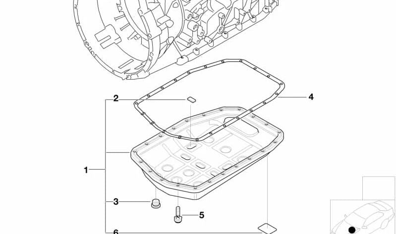 Cárter de aceite OEM 24117507556 para BMW E46, E39, E38 y Z4 E85. Recambio original BMW.