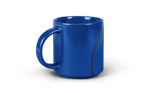 Taza de impresión de contornos azul Blazing Blue OEM 80285B32101 para MINI. Original MINI.