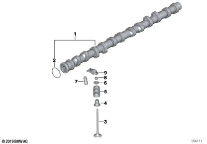 Zulassungsnockenwelle für BMW E82, E88, E90, E91, E92, E93, E60N, E61N, F01, F02, E71, E89 (OEM 11317584803). Original BMW