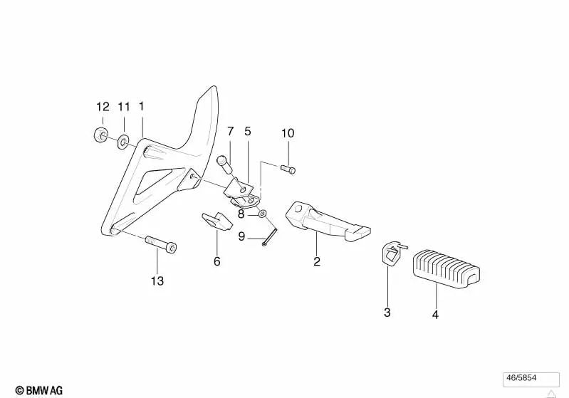 Lagerbock para BMW F169 (OEM 46711457390). Original BMW