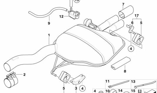 Door edge protection OEM 51721866416 for BMW E60, E61. Original BMW.