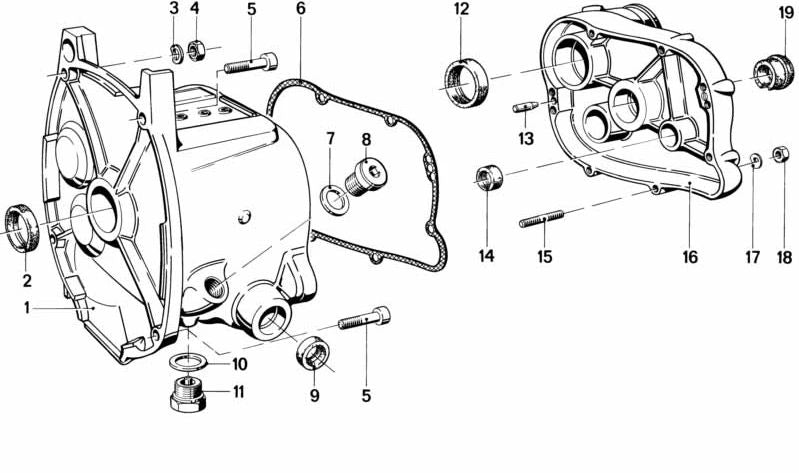 Junta de Eje para BMW diversos modelos (OEM 23121231566). Original BMW
