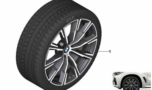 Ensemble de pneus d'hiver avec RDC et pneus à composé souple OEM 36115A81995 pour BMW G05, G06. BMW d'origine.