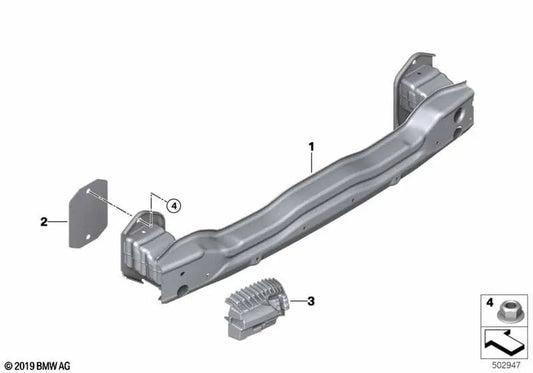 Rear left shock absorber for BMW X4 F98, G02 (OEM 51118099945). Original BMW