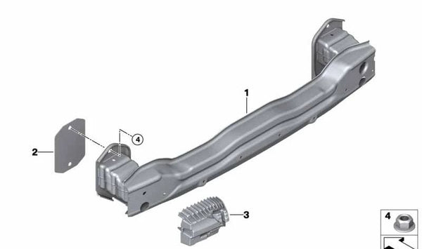 Amortiguador trasero derecho OEM 51118099946 para BMW X4 F98 y G02. Recambio original BMW.