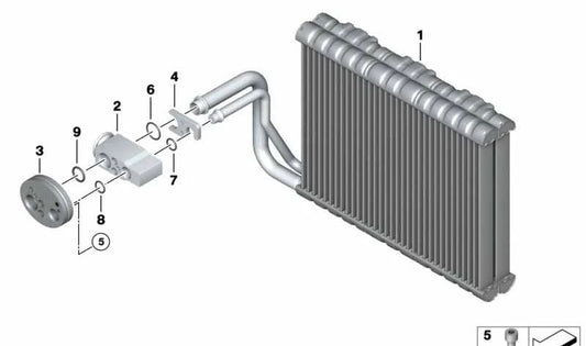 Anel de vedação para BMW E60, E61, F07, F10, F11, F18, E63, E64, F06, F12, F13, F01, F02, F04 (OEM 64116933912). BMW originais.