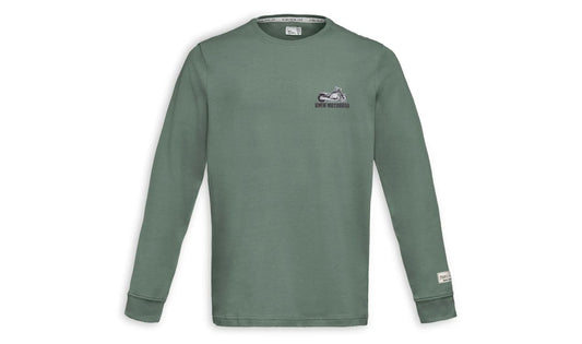 Sudadera Soulfuel manga larga verde OEM 76615A81492 para BMW. Original BMW Motorrad.