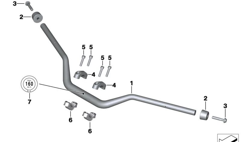 Tornillo M8X65-8.8 OEM 07129908560 para motos BMW R 1250 GS, R 18, R 18 Classic, R 18 B, R 18 Transcontinental... y más. Original BMW Motorrad.