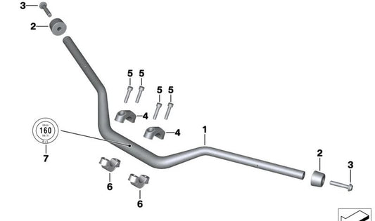 Tornillo M8X65-8.8 OEM 07129908560 para motos BMW R 1250 GS, R 18, R 18 Classic, R 18 B, R 18 Transcontinental... y más. Original BMW Motorrad.
